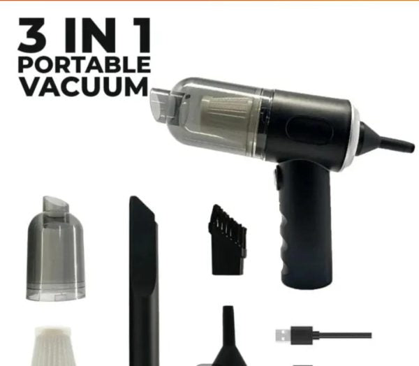 3 in 1 portable vacuum cleaner duster Blower Air pump wireless hand-held cleaning for car Home