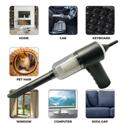 3 in 1 portable vacuum cleaner duster Blower Air pump wireless hand-held cleaning for car Home