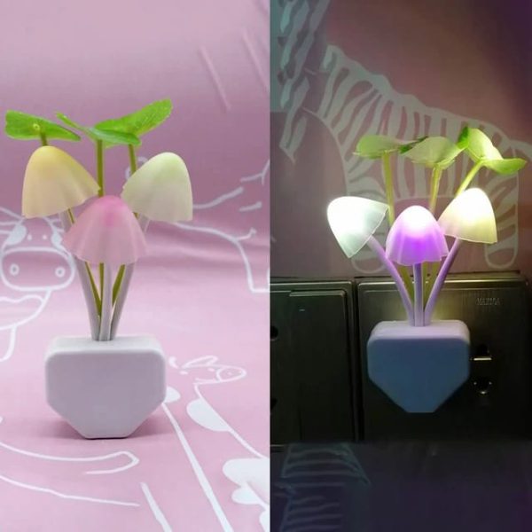 Mushroom night sensor light