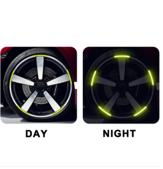 Car New 40 pcs Hub Reflective stickers