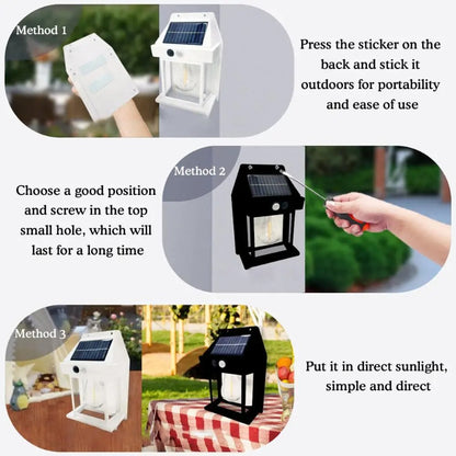 Solar Interaction Wall Lamp With Motion Sensor Security