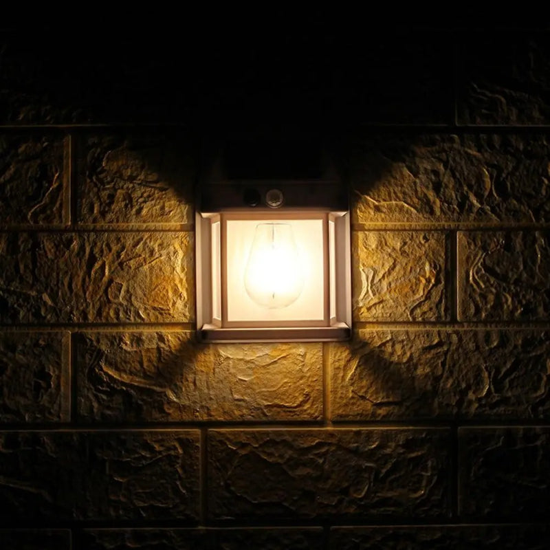 Solar Interaction Wall Lamp With Motion Sensor Security