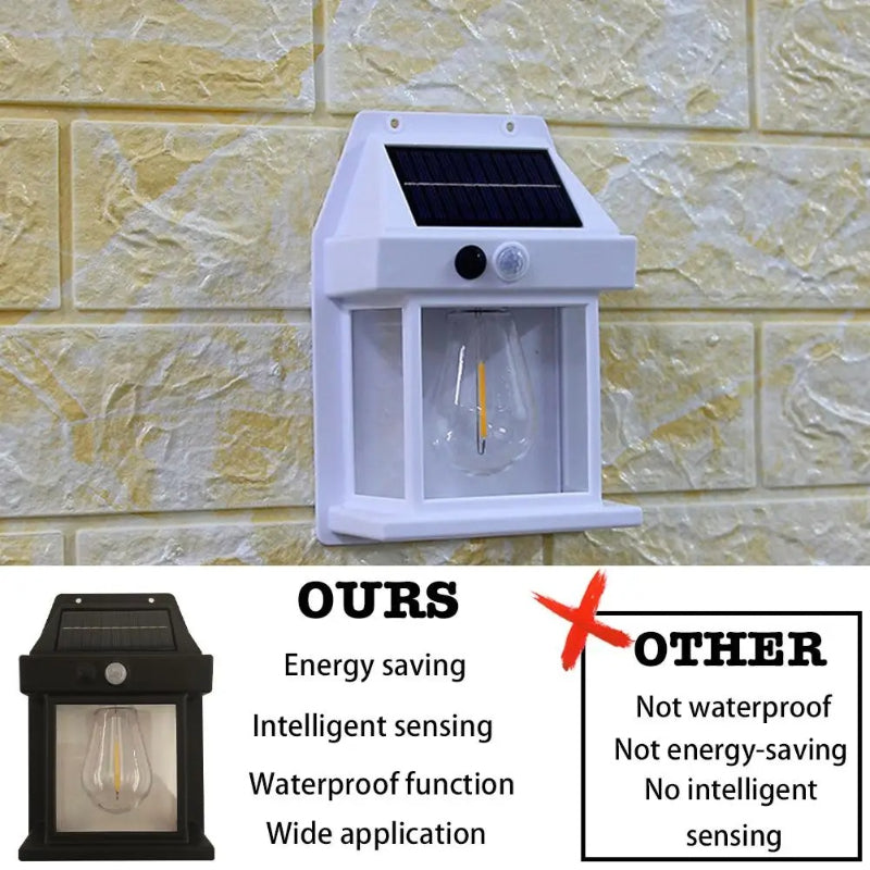 Solar Interaction Wall Lamp With Motion Sensor Security