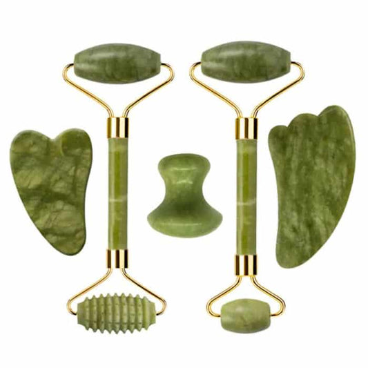 Face Massager Roller Natural Jade Stone