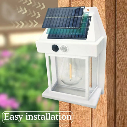 Solar Interaction Wall Lamp With Motion Sensor Security