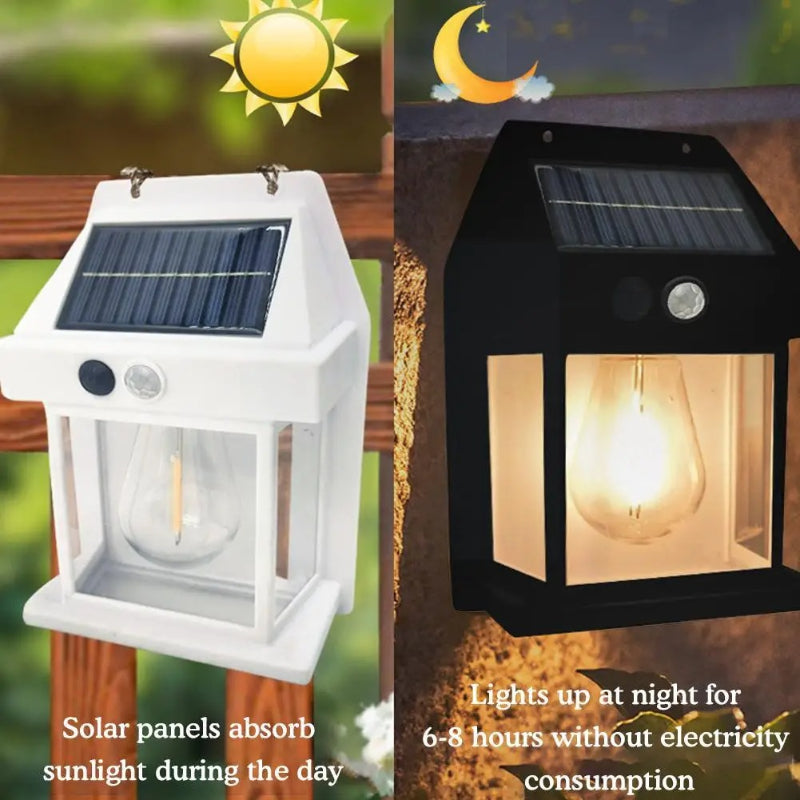 Solar Interaction Wall Lamp With Motion Sensor Security