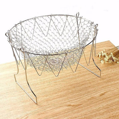 Chef Basket Kitchen Fry Steel Frying Basket Steel Frying Basket